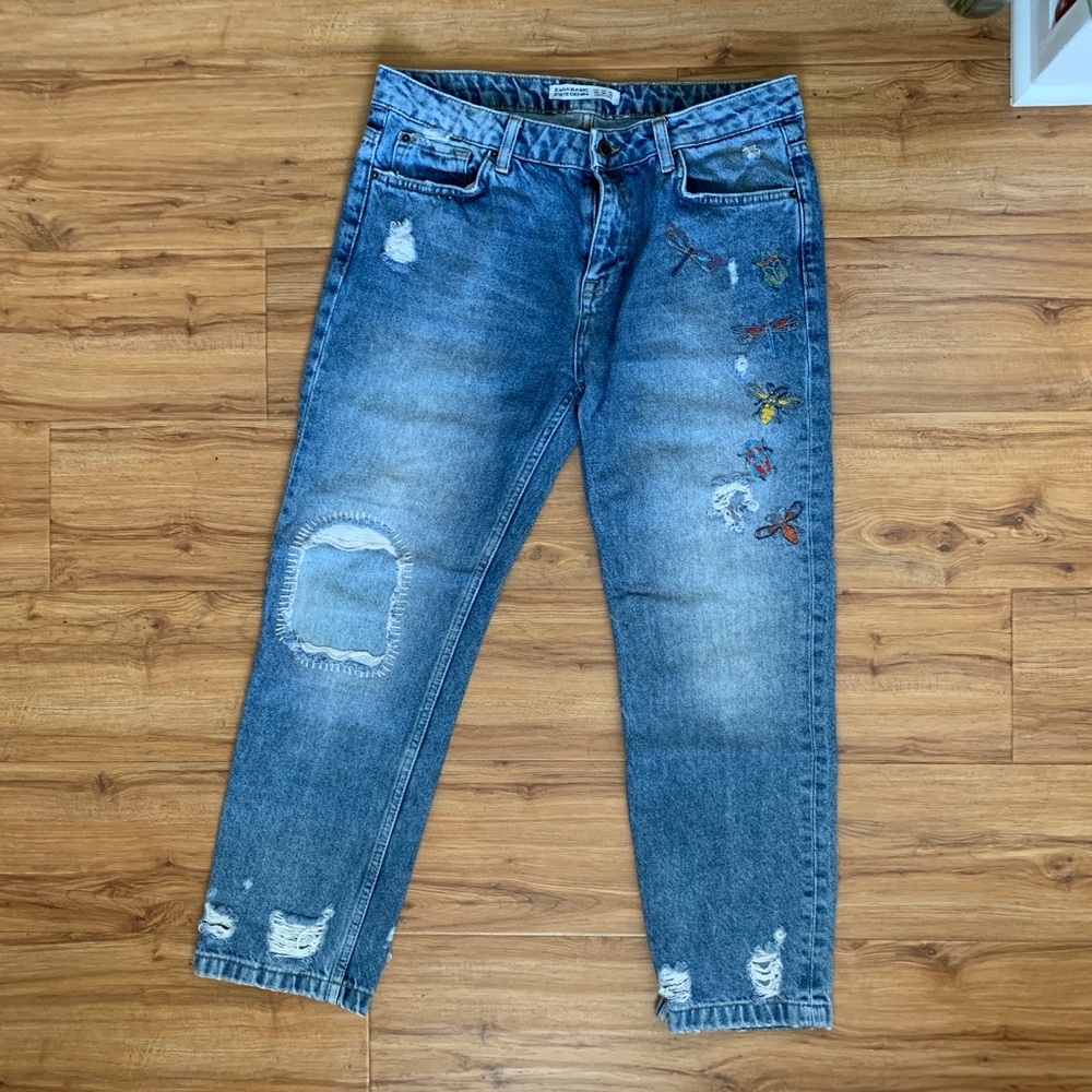 Zara Embroidery Denim